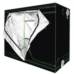 Grow Lights Tent Green plant room with Obeservation Window and Floor Tray for Indoor Flowers Vegetables Growing Reflective Mylar W175S