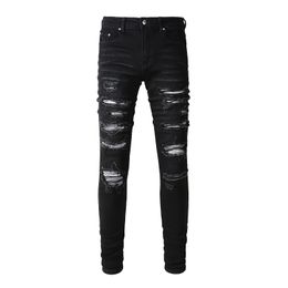 Ksubi Designer Jeans amirii jeans Mens Rise Elastic Clothing Tight Skinny Jeans Designer Fashion High quality versatile jeans 226