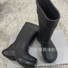 women boots Rubber Boot Outdoor Rain Boot Long Sleeve ankle boots balencaga 7GFXL