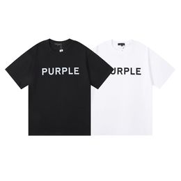 Tees Purple Tshirts Summer Fashion Mens Womens Designers t Shirts Sleeve Letter Cotton Short High Quality Polos Clothes