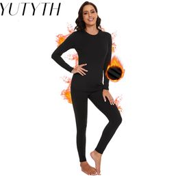 Winter Thermal Underwear Set for Women Long Johns Slim Body and High Elasticity Cold Weather Pyjamas Top Bottom Ladies Suit 231222