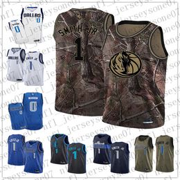 Custom Mens women youth dallas''Mavericks''0 Shawn Marion 1 Dennis Smith Camo black red Basketball throwback Jersey