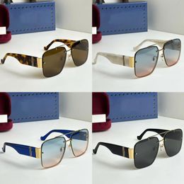 Sunglasses G-home For Women Men Designer Titanium Frame Personalized Trend Gradient Pilot Eyewear Glasses 1596