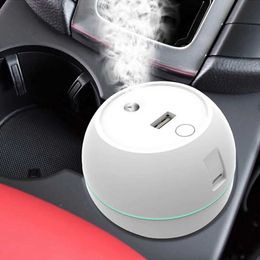 Humidifiers 250ML Mini Ultrasonic Air Humidifier Desktop Aroma Essential Oil Diffuser For Home Car USB Fogger Mist Maker with LED Night Lamp