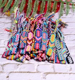 MOON GIRL 20 Pieces Random Colour Friendship Bracelet for Women Fashion Handmade Macrame Braided Pulseras Femme Drop F12015158023