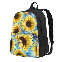 Backpack Sunflowers Painted Nature Dreamy Flowers Streetwear Backpacks Boy Hiking Large School Bags Designer Rucksack