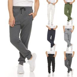 Men's Pants Mens Tracksuit Slim Casual Sweatpants Zipper Tie Feet Solid Colour Small Foot Running Wide Leg Workout Outfits