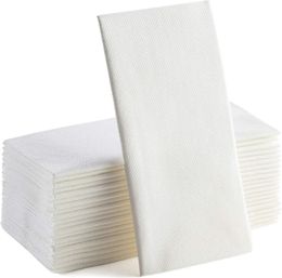 100PCS Long LinenFeel Dinner Paper Napkins 3043cm Disposable Soft Table Absorbent Napkin for Party Wedding 231225