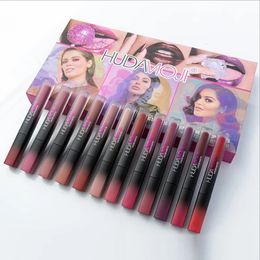 Korean Lipstick Set Waterproof Nutritious Velvet Lip Stick Red Tint Nude Batom Makeup Long lasting MOISTURIZING Kit 12pc 231225