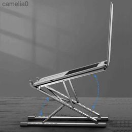 Tablet PC Stands Laptop Stand For Macbook Folding Adjustable Aluminum Computer Pc Tablet Stand Notebook Tablelaptop Holder Heat DissipationL231225