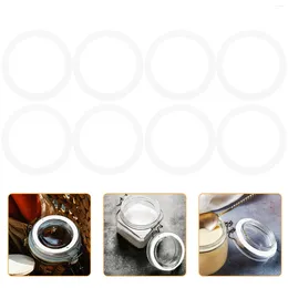 Dinnerware 20 Pcs Gasket Mason Jars Anti-leak Sealing Ring Silica Gel Lids Rings Wide Mouth