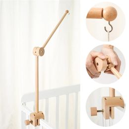 Chzimade Baby Wooden Bed Bell Rotating Bracket Mobile Hanging Rattles Toys Hanger Baby Crib Mobile Bed Bell Bracket Home Decor 231225