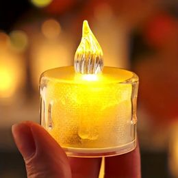 2/3pcs Tearful Candle Light, LED Electronic Simulation Flameless Candle Light, Birthday, Wedding, Party, Holiday Indoor And Outdoor Creative Scene Decorative Lamp.