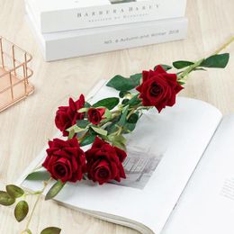 Decorative Flowers Artificial Flower Not Wither Romantic DIY El Restaurant Bar Imitation Rose Fake Home Decor
