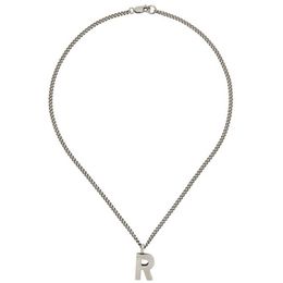 21ss Raf Simons 3D R letter pendant non fading Necklace Street hip hop punk accessories holiday gift2682