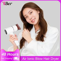 Dryers Professional Ionic Blow Dryer Quickly Dry Electric Dryer Diffuser Hot/cold Air Hair Dryer 3 Speeds for Home Hair Salon Travel