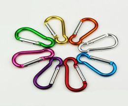 1000pcs 4cm Aluminium carabiner on the 4th Trumpet fast gourd hanging without a lock buckle hanging nonprofessional Keychains4214932