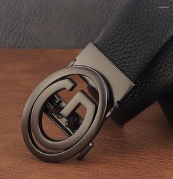 Belts High Quality Letter G Automatic Buckle Designer Belt Men Leather Waist Strap Fashion Young Casual Waistband1255723