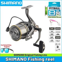 Reels Original Shimano Stainless Steel Sub Spinning Wheel Long Distance Cast Shallow Cup Oblique Spinning Reel/fishing Line