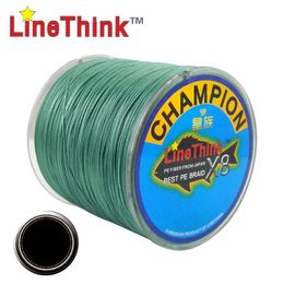 Lines 100m 300m 500m Ghampion Linethink Brand X8 Strands Best Multifilament 100% Pe Braided Fishing Line Free Shipping