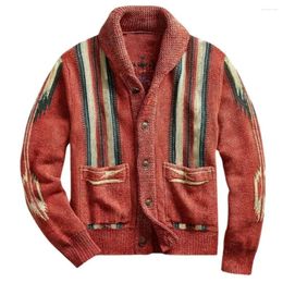 Men's Sweaters Boho Gypsy Cardigan Men Jackets Long Sleeve V- Neck Knitted Cardigans Sweater Coat Autumn Warm Winter Jumper Outwear