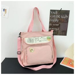 Evening Bags Cute Fashion Large Capacity Girls' Handbag Korean Style Shoulder Bag Tote Simple Fashionable Student Schoolbag
