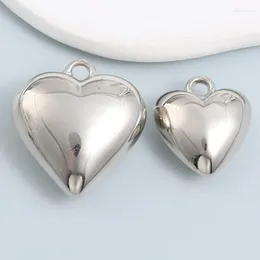 Charms Big Heart Acrylic Love Romantic Pendants For Making DIY Jewellery Handmade Findings Accessories Necklace Crafts