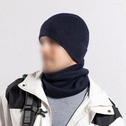 Cycling Caps Winter Striped Thermal Hood Soft Fleece Lining Velvet Acrylic Blend Cold Protection