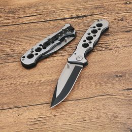 Top Quality G1225 Survival Folding Knife 440C Titanium Coated Drop Point Blade Aluminium Alloy Handle Outdoor Camping Hiking EDC Pocket Folder Knives