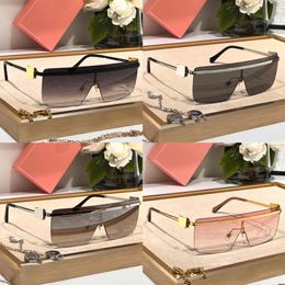 Sunglasses For Woman Man Designer Miu Sunglass Original Box Outdoor Sports Pilot Vintage Goggles Glasses 50Z