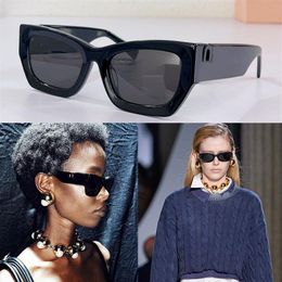 Glimpse sunglasses vertical Metal logo integrated glasses M98 rectangular acetate designer for women men Shades prom eyeglasses263t