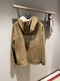 Mens Hoodies Autumn and Winter loro Zipper Camel Hooded Sweaters piana