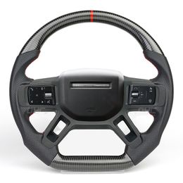 100% Carbon Fibre Steering Wheel Compatible for Land Rover Discovery Range Rover Car Accessories