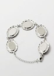 Beadsnice filigree bracelet po bracelet setting with 5 blank bezels fits cabochons size 13 x 18mm bangle blanks ID 267333691805