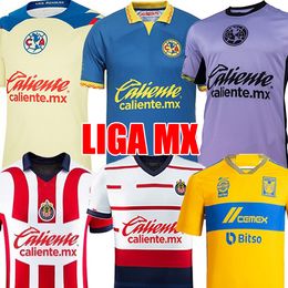 23 24 Liga MX Club America Soccer Jerseys 2023 2024 Tigres Chivas de Guadalajara Tigres Kit Camisas de Futebol Camisas de futebol