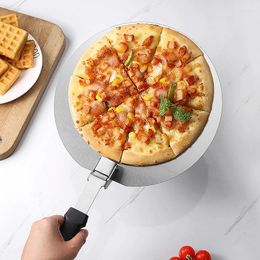 Baking Tools Anti-scalding Pizza Shovels Wooden Handle Round Stainless Cake Shovel Steel Accessories