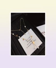 Fashion Couple Style Necklace Popular Luxury Design Pendant Necklaces Classic Premium Jewelry Brand 18k Gold Plated Exquisite Camp7290737