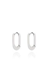 Titanium steel Ear Cuff does not fade minimalist style bold flat oval ring earrings male and female personality street2944413