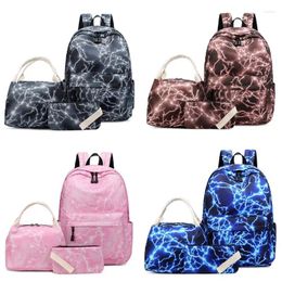 School Bags 3pcs Nylon Backpack Laptop Daypack Teenage Schoolbag Bookbag Set Lunch