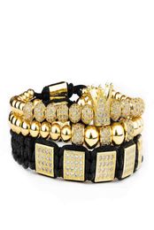 Men Bracelet Jewellery crown charms men Bracelet Macrame beads Bracelets for women pulseira masculina pulseira feminina Gift gift6712394