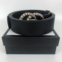 2021 Fashion Big buckle genuine leather belt with box designer men women high quality mens belts 100-125cm 000012819