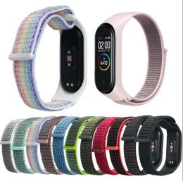 Nylon Strap for Xiaomi Mi band 5 4 3 replaceable Bracelet Mi band4 band3 Sports Wristband Breathable Bracelet for Xiomi Miband 3 4 LL