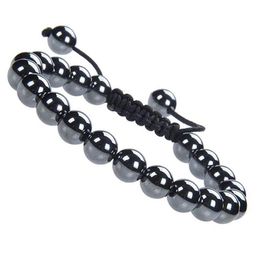 Natural Healing Power Gemstone Jewellery Crystal Bracelets Strands Beads Unisex Adjustable Macrame 8mm223b