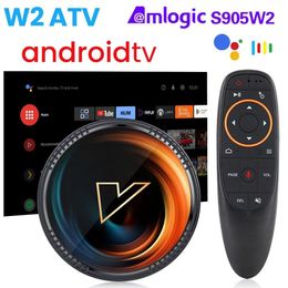 Box Set Top Box W2 ATV TV Box Android 11 Amlogic S905W2 Support 4K AV1 2.4 5G Wifi BT with Google Voice Remote 2G16G 4G32G 64G Smart T