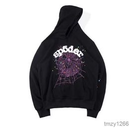 Men Hoodie Designer High Quality 55555 Sweatshirt Bubble Print Sp5der Men's Women Fabric Spider Web Pullover JE4A