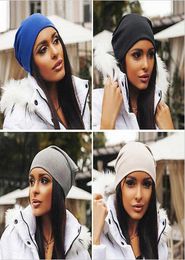 Unisex Cotton Beanies Hats Slouch Winter Warm Hat Solid Color Turban Cap Hip Hop Bonnet Hats For Women Men4922838