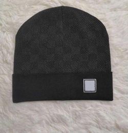 High quality classic letter Knitted Beanie Caps for Men039s Women039s Autumn Winter Warm Thick Wool Embroidery Cold Hat Coup5270893