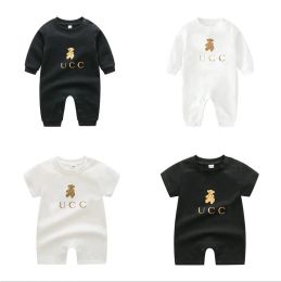 enfants Designer Rompers babys bodyshirt été garçons filles à manches courtes manches longues 100% vêtements en coton 1-2 ans combinaisons nouveau-nés CSG2312254-8