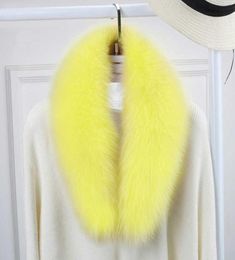 Faux Fox Fur Collar Women Men Jacket Hood Shawl Collar Fur Female Fashion Autumn Winter Warm Shawl Scarves H09239680298