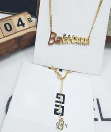 2022 Luxury Strings Brand Designer Letters Bangle Pendant Necklace Men Women Metal Jewelry Personality Creative Fashion Hip Hop Ac6730209